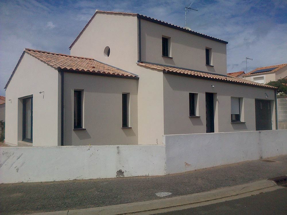 construction d'une maison neuve à La Tranche sur Mer