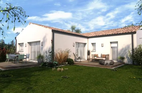 Photo maison 85&nbsp;m²<br>sur terrain 315&nbsp;m²