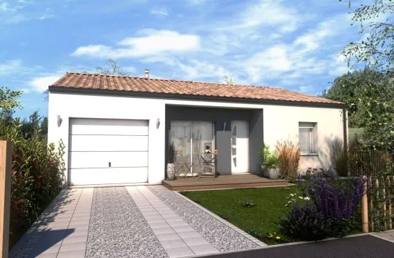 Photo maison 63&nbsp;m²<br>sur terrain 549&nbsp;m²