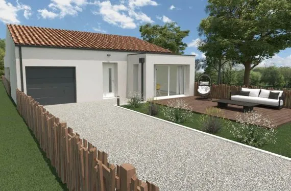 Photo maison 93&nbsp;m²<br>sur terrain 412&nbsp;m²