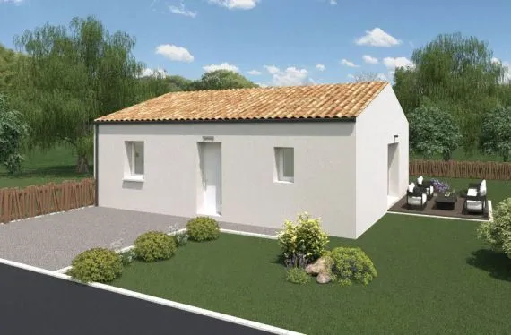 Photo maison 60&nbsp;m²<br>sur terrain 478&nbsp;m²