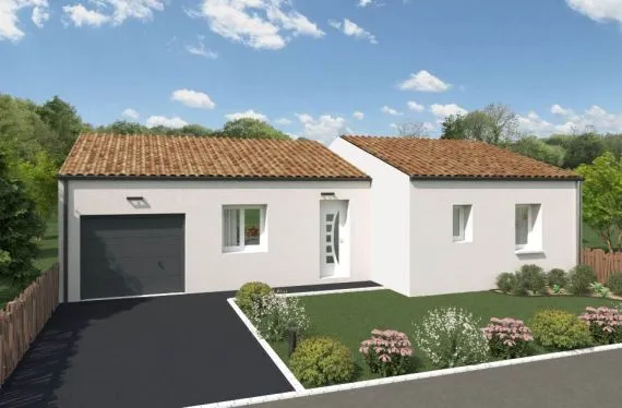 Photo maison 76&nbsp;m²<br>sur terrain 433&nbsp;m²