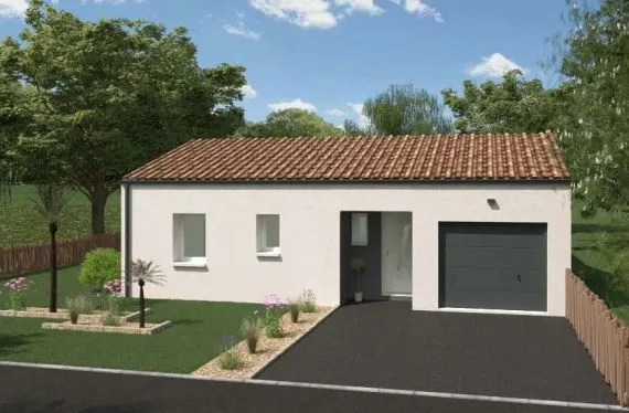 Photo maison 85&nbsp;m²<br>sur terrain 522&nbsp;m²