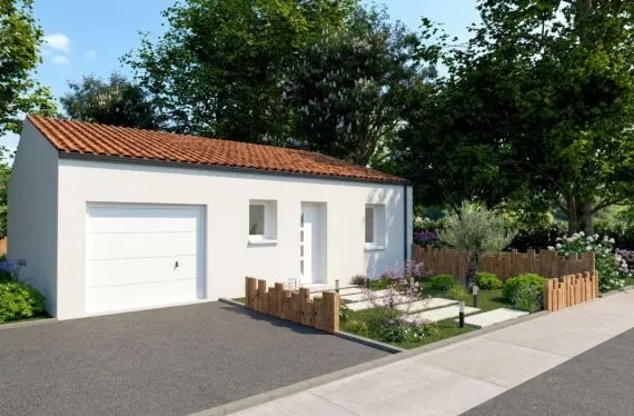Photo maison 60&nbsp;m²<br>sur terrain 311&nbsp;m²