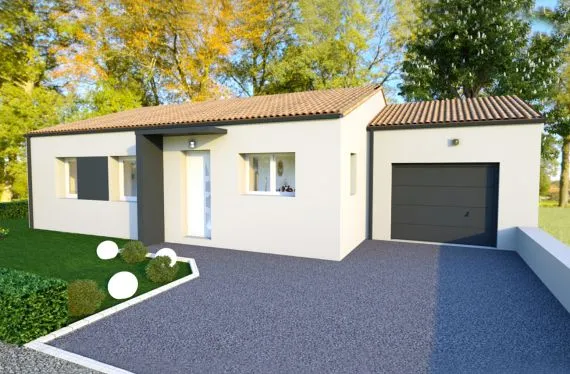 Photo maison 80&nbsp;m²<br>sur terrain 581&nbsp;m²