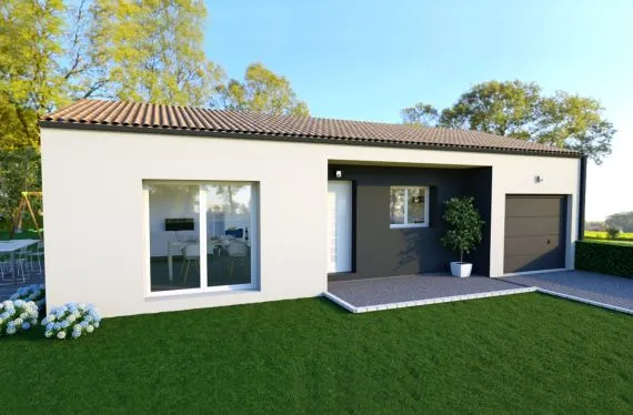 Photo maison 88&nbsp;m²<br>sur terrain 690&nbsp;m²