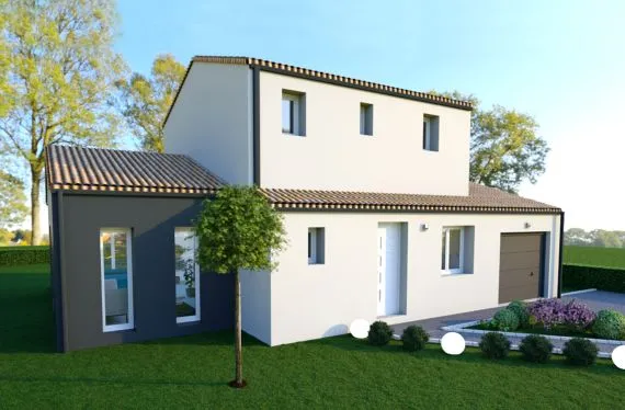 Photo maison 102&nbsp;m²<br>sur terrain 350&nbsp;m²