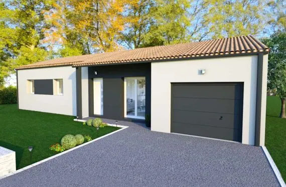 Photo maison 98&nbsp;m²<br>sur terrain 709&nbsp;m²